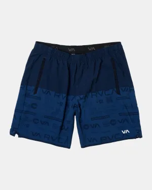 Yogger Stretch Elastic Waist Shorts 17" - All Brand Navy
