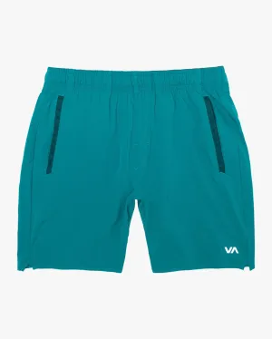 Yogger Stretch Elastic Waist Shorts 17" - Everglade