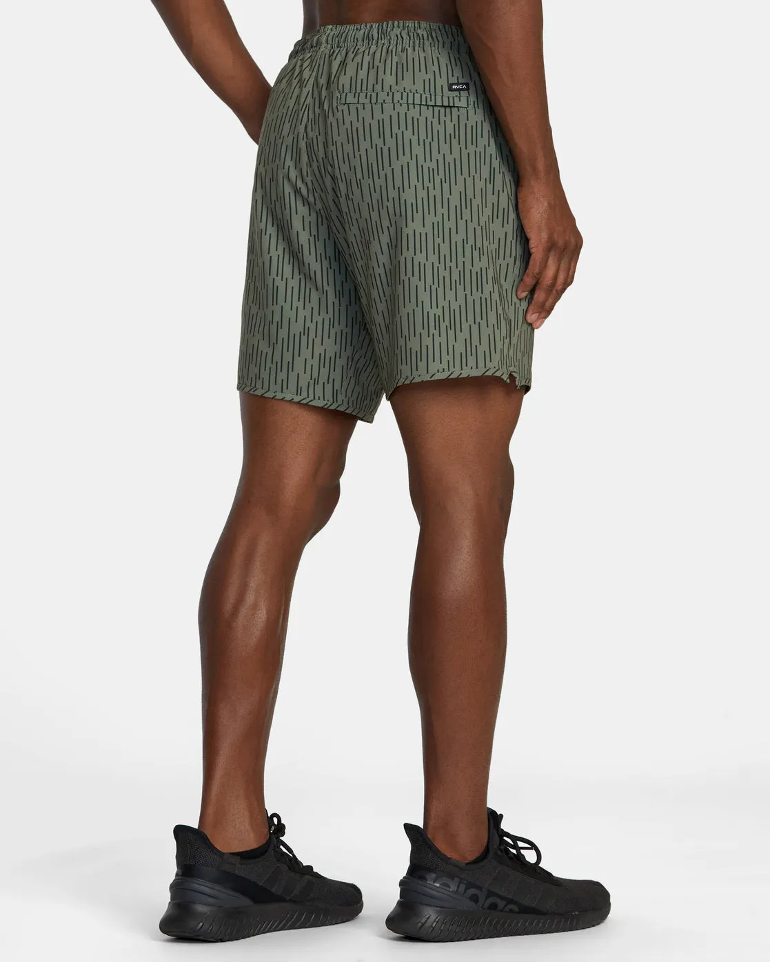 Yogger Stretch Elastic Waist Shorts 17" - Rain Camo
