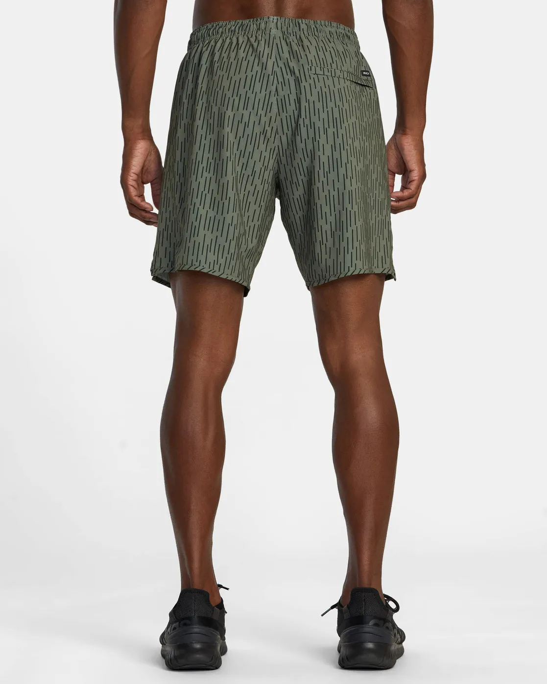 Yogger Stretch Elastic Waist Shorts 17" - Rain Camo