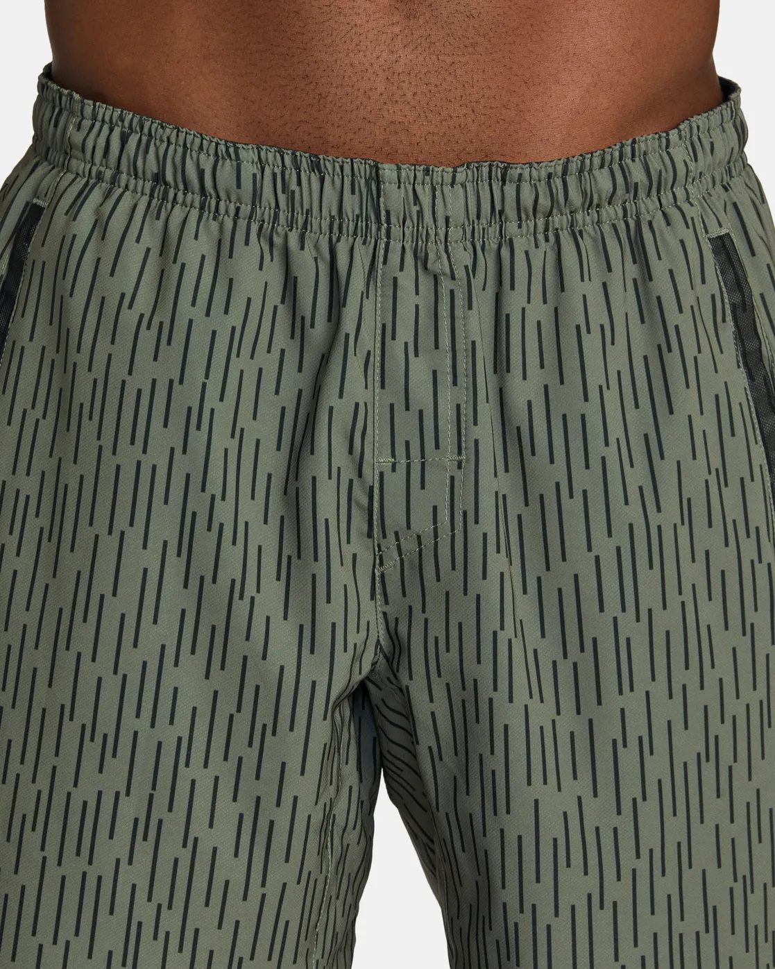 Yogger Stretch Elastic Waist Shorts 17" - Rain Camo
